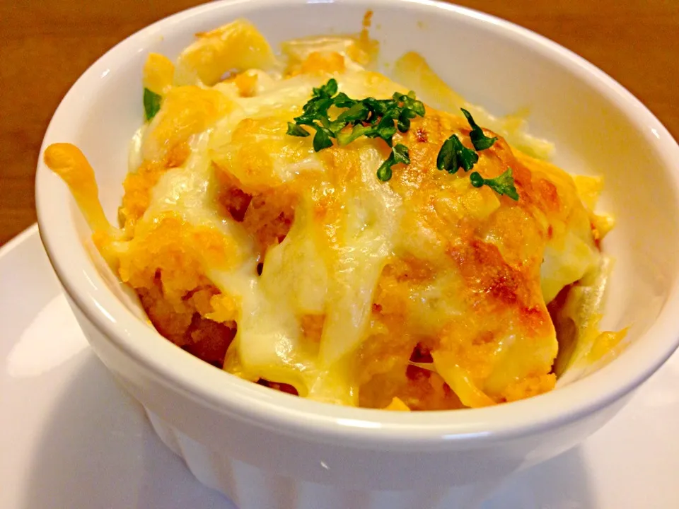 おからのナポリタン風味のチーズ焼き🍴🍴|かずみさん