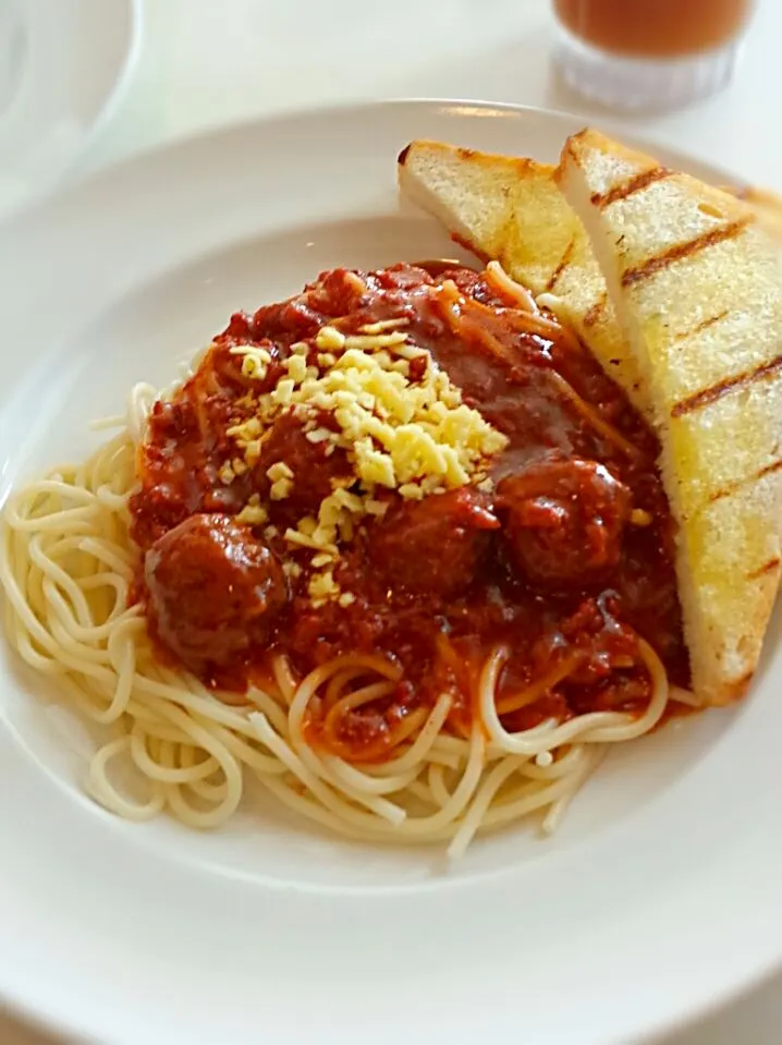 spaghetti with meatballs|enihsさん