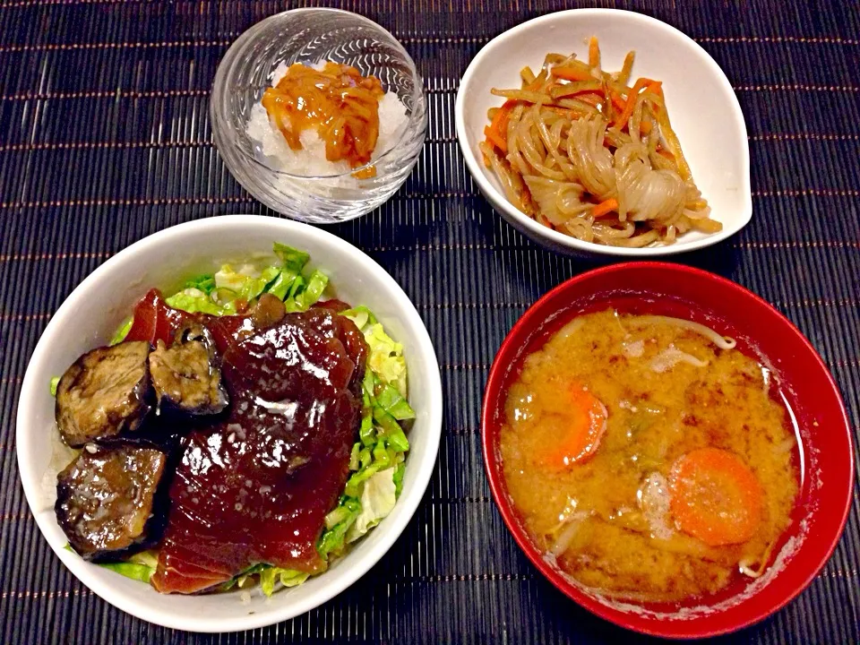 マグロとナスの漬け丼|カナコさん