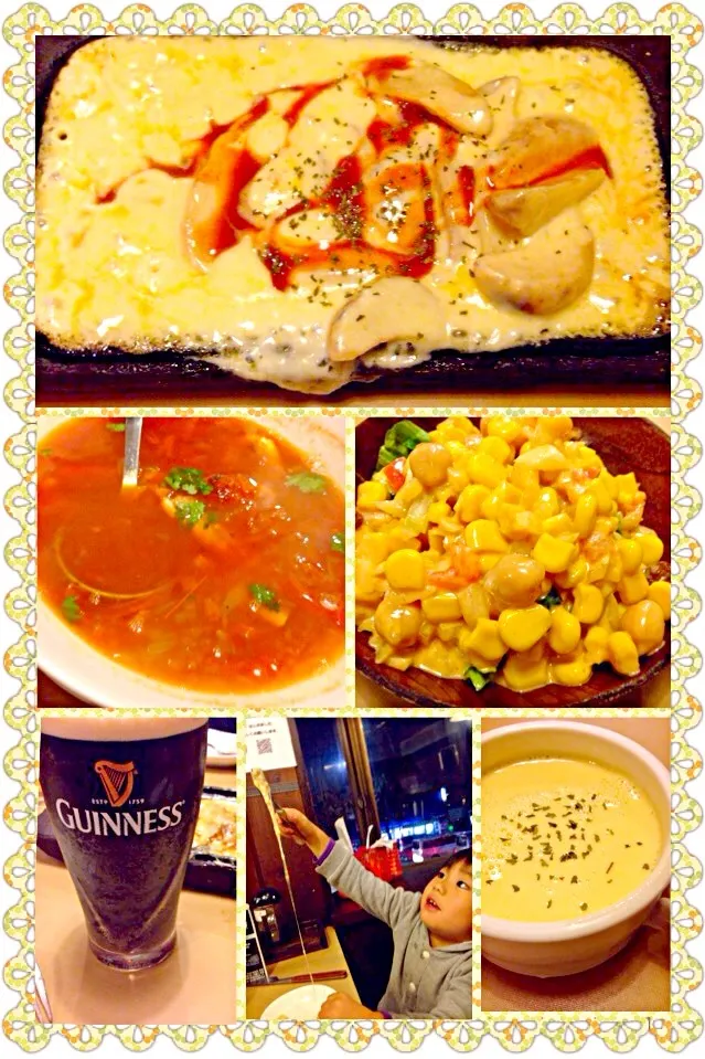 Salad,Soup&Cheese Potato♨ｻﾗﾀﾞ･ｽｰﾌﾟ･ﾁｰｽﾞﾎﾟﾃﾄ|🌈Ami🍻さん