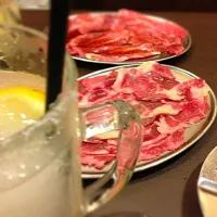 Snapdishの料理写真:ツラミとアゴ肉とレモンハイ|NGさん