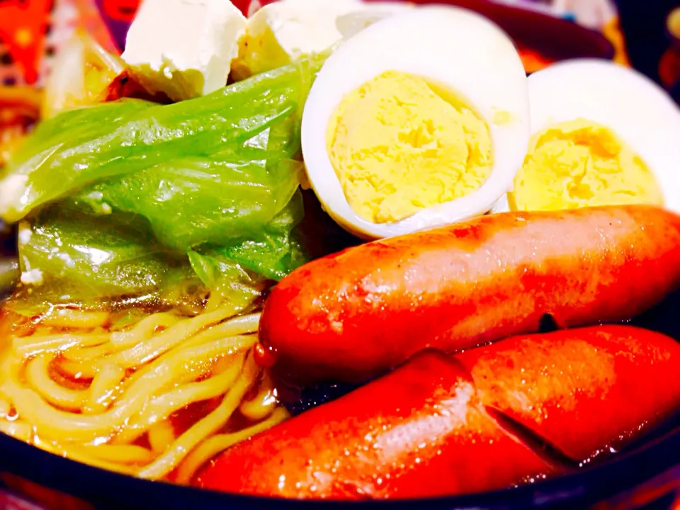 マルちゃん正麺の醤油を使ったラーメン🍻|きゅうちゃんさん