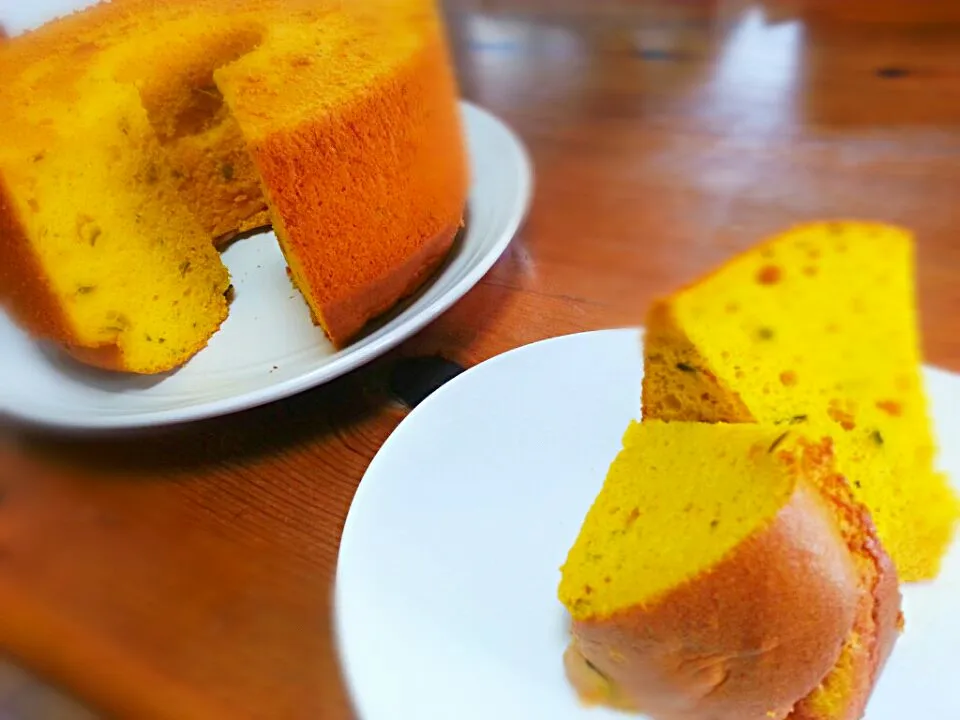 Pumpkin Chiffon Cake|Alley Catさん