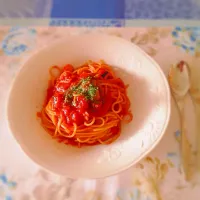 海の幸のトマトソーススパゲティ|まゆこさん