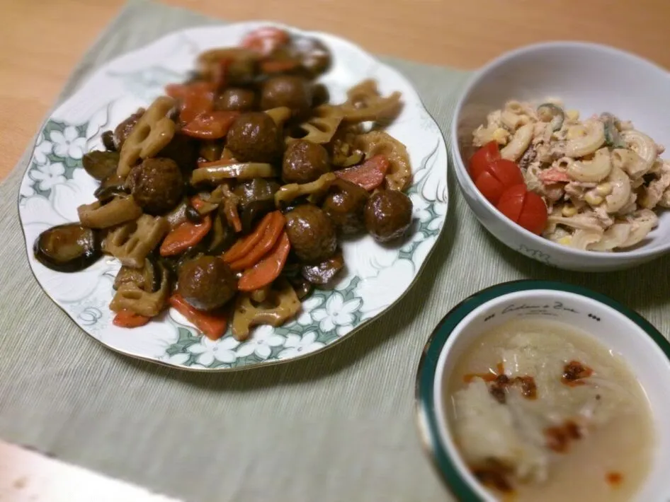 今日の晩御飯は手抜きの市販肉団子で甘酢炒め|cookingパパ五郎さん