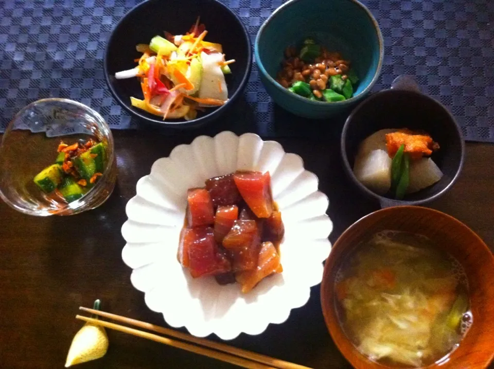 ヅケマグロ定食|こんぶさん