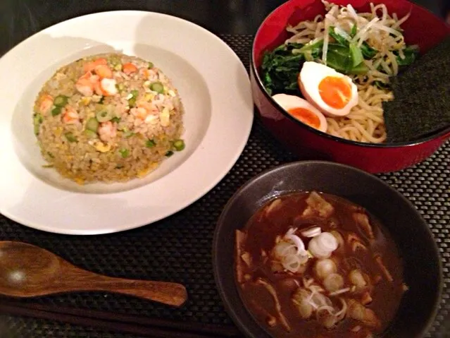 つけ麺と海老炒飯|ayumiさん