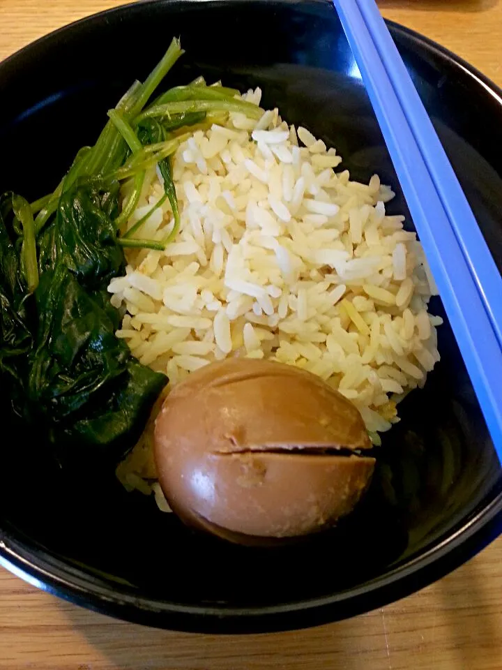 rice, spinach, egg|ash tamさん