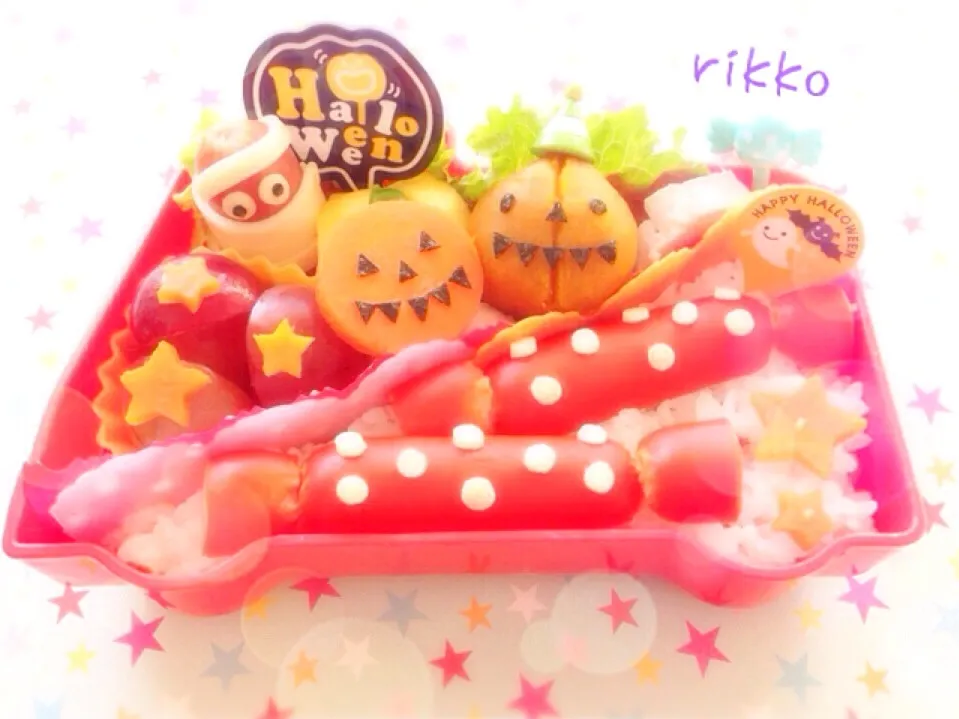 なおさんのミイラちゃんで💛ハロウィン弁当🎃Lesson4💛|rikkoさん