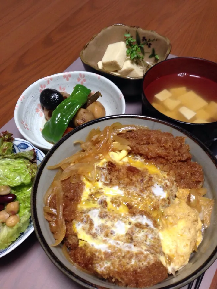 (今日は負けたけど慶早戦に願いを込めて)カツ丼|ayakoさん