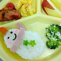 Snapdishの料理写真:雪だるまランチ|うーちゃんさん