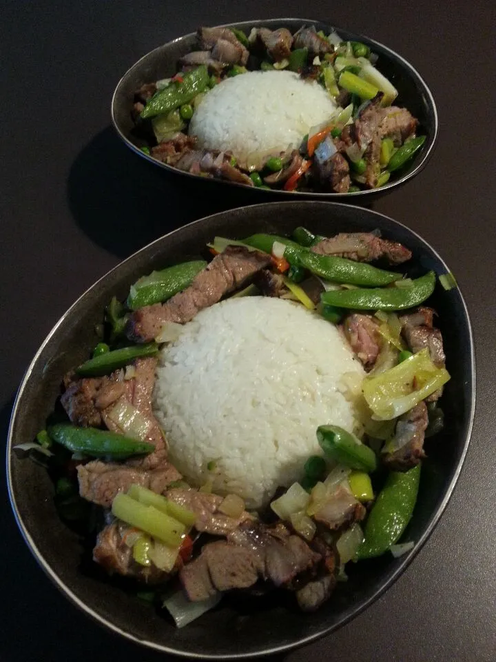 Lamb rumpsteak stirfry with Umami rice|Frank&Jolanda - Eteninbeeldさん