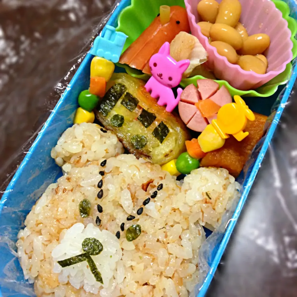 クマさん弁当(´ ω。 `)|ふくろう女子さん