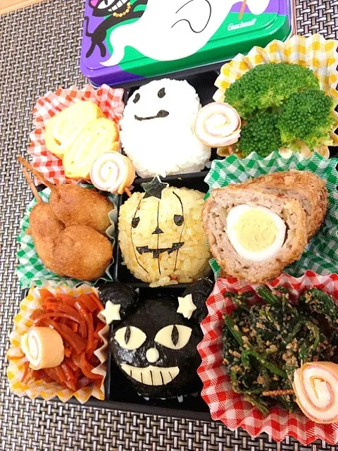 親子遠足弁当！ハロウィンver|ももさん