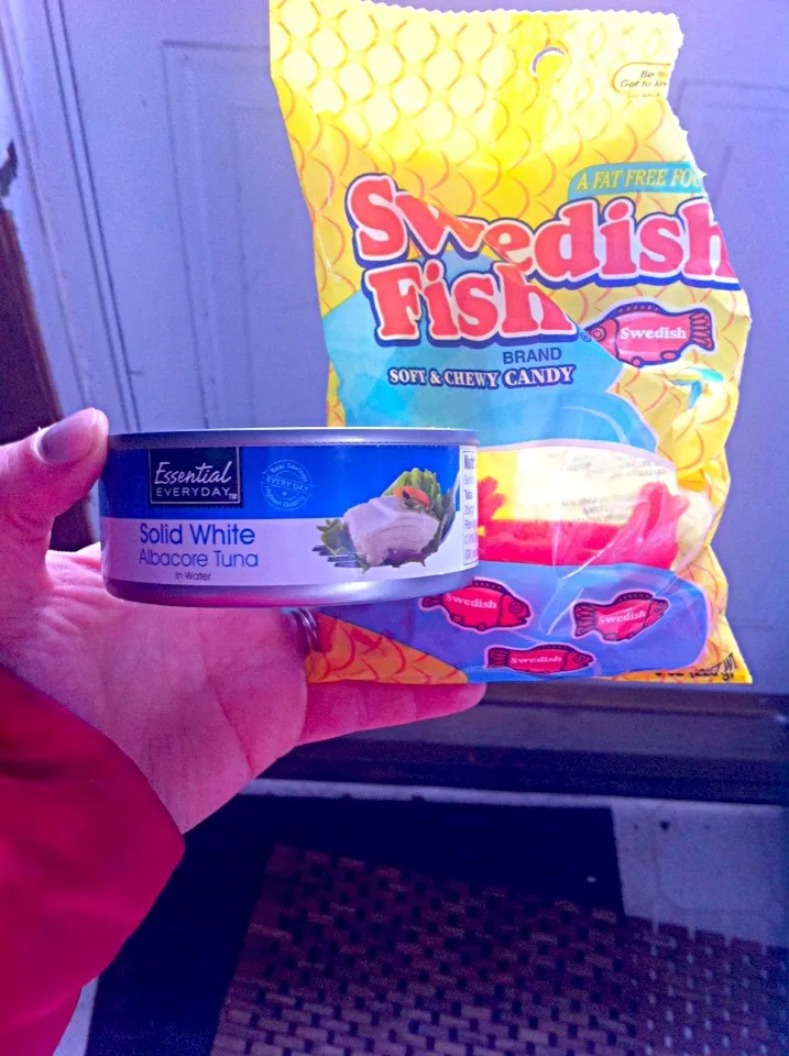 Snapdishの料理写真:I had to balance out the Swedish Fish with some protein|Ericaさん