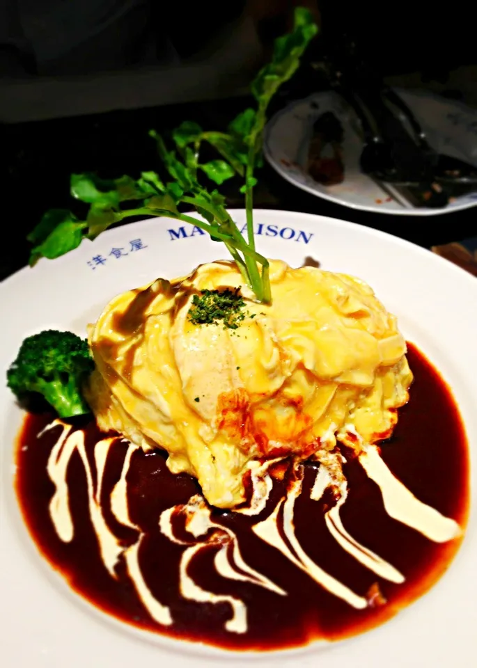 Omu rice with brown sauce@Ma Maison Parco|coxiella24さん