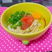 かまたまうどん 明太子とっぴんぐ|ちゃん あいさん