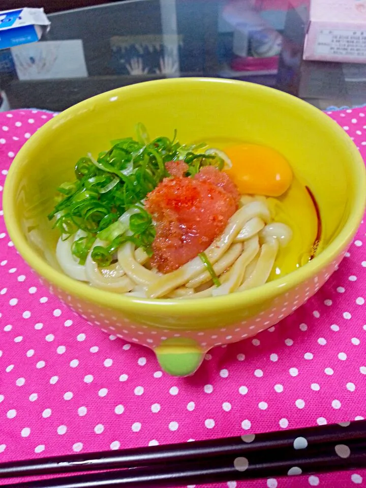 かまたまうどん 明太子とっぴんぐ|ちゃん あいさん