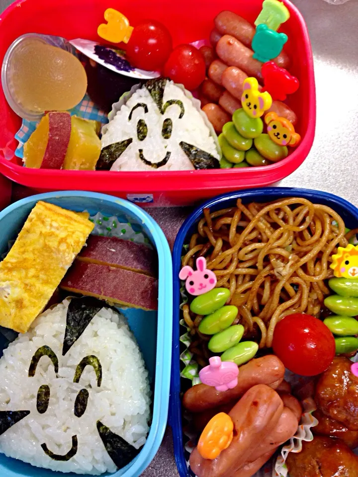 Snapdishの料理写真:保育園の遠足弁当|MEGUMIさん