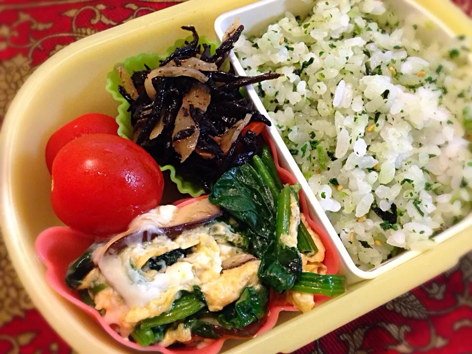 ほうれん草の玉子とじ弁当|もえさん