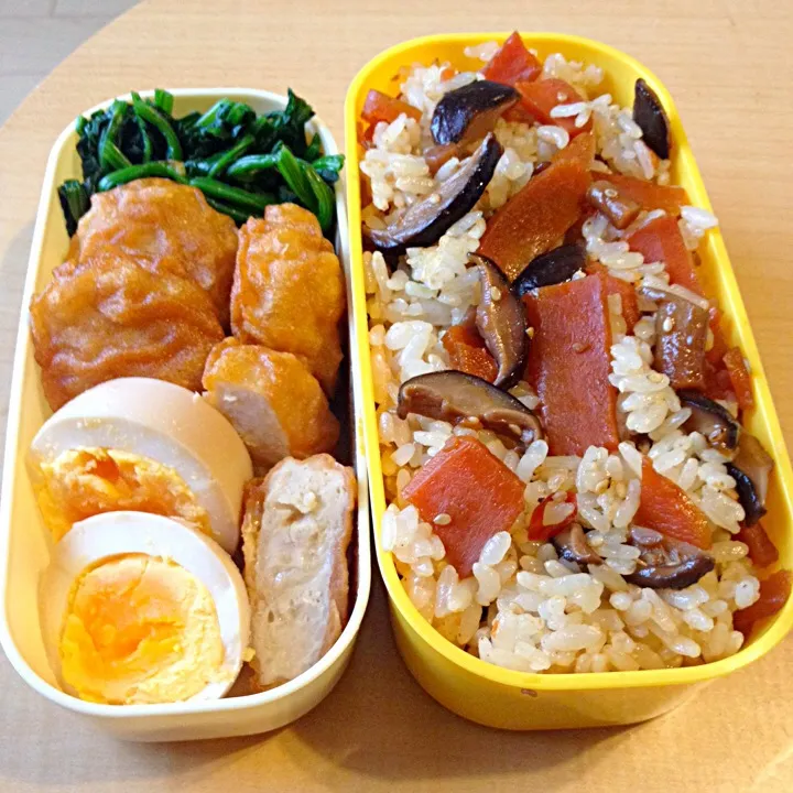 昨日の醤油煮で混ぜご飯弁当。|natsukaさん