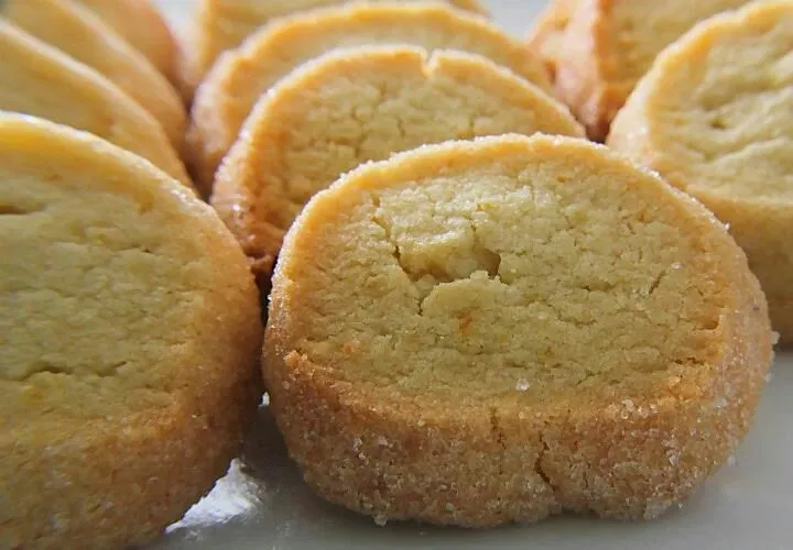 a Dutch cookie called "Goudse mop" soft inside crispy from sugar on the outside|Terry Mitchellさん