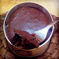 Snapdishの料理写真:A 5-minute chocolate cake that I made using the recipe I got from the internet. Yum!|ptrgzさん