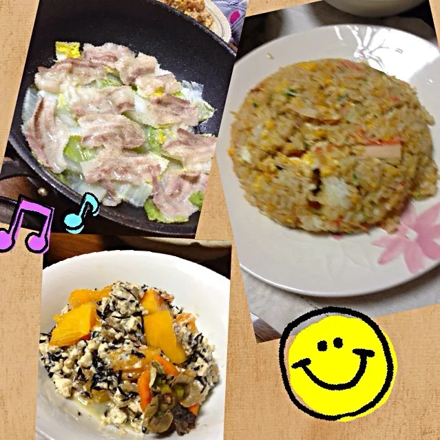 Snapdishの料理写真:H25.10.22の夕飯|watamaru920さん