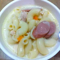 Snapdishの料理写真:Macaroni Soup (Sopas)|ptrgzさん