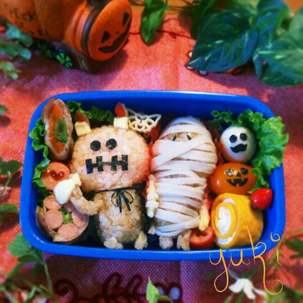 なめこ オ ランタンとなめこのミイラハロウィンお弁当 ゆうき Snapdish スナップディッシュ Id Gvupna