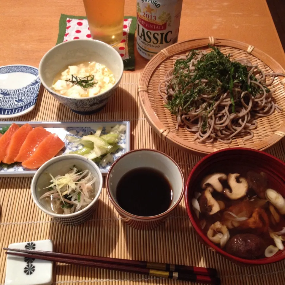 本日の晩酌セット♪大葉たっぷりめでかしわ抜き(^-^)/|まんどしゃさん