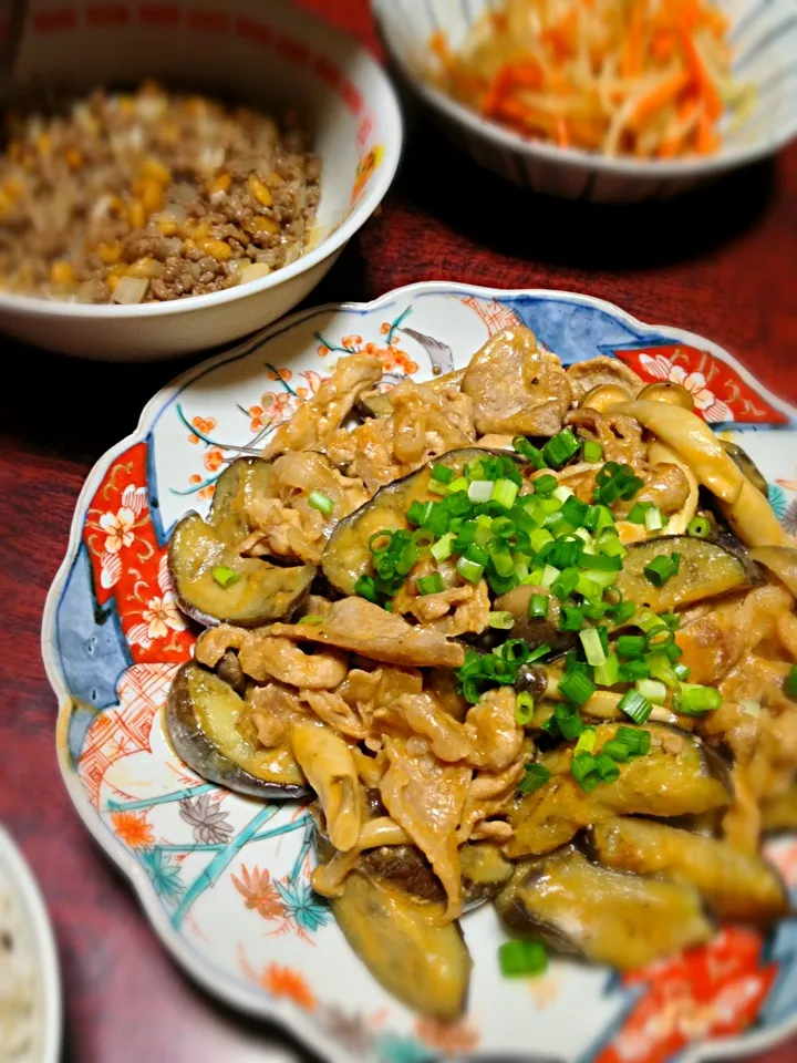 豚肉とナスのオーロラ味噌炒め|ともえさん