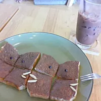 toast+nutella and cocoa iced|Narisra Kirtibutrさん