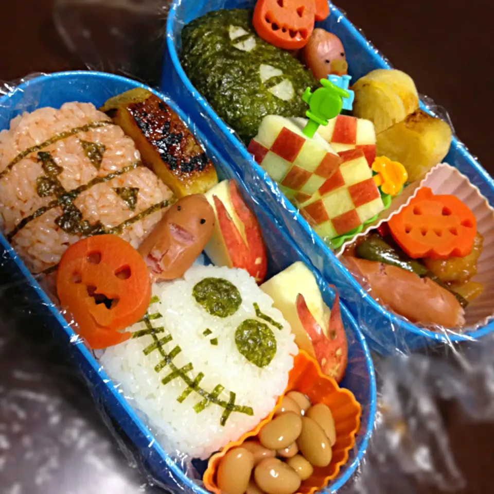 ハロウィン弁当〜(´ ω。 `)|ふくろう女子さん