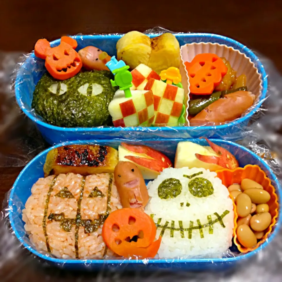 ハロウィン弁当〜(´ ω。 `)|ふくろう女子さん