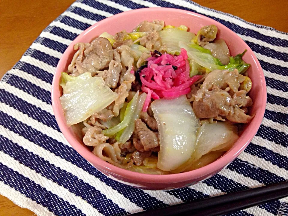 豚肉と白菜の塩炒め弁当|信太郎さん