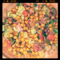 Roasted Chick Pea Salad w/Arugula instead of parsley....SO GOOD!|Jessica Ann McCloudさん