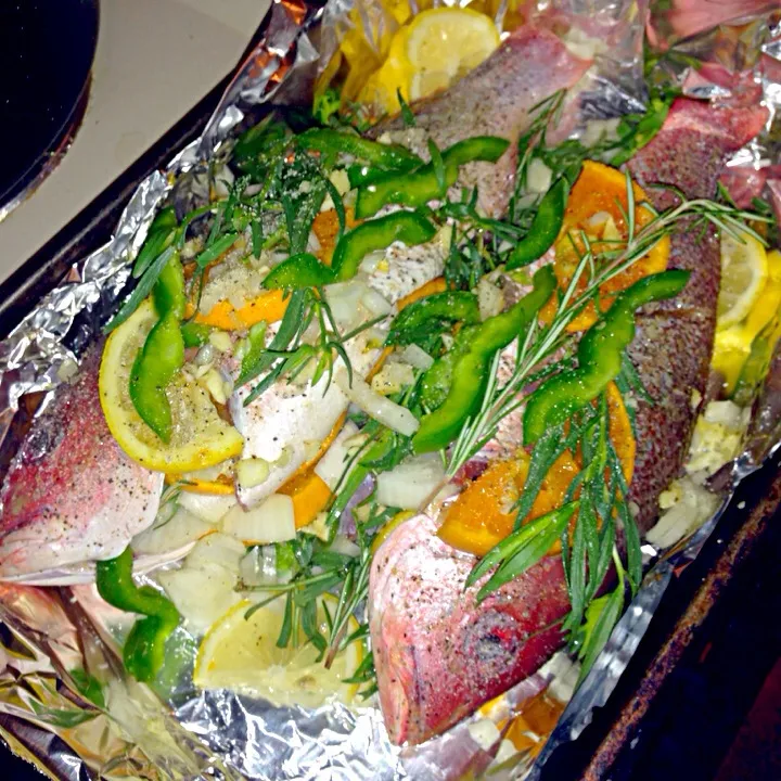 Red snapper w/ herbs &Citrus|amaja bryantさん