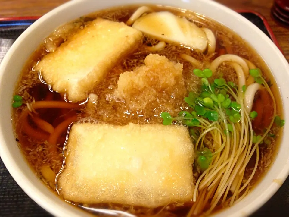 Snapdishの料理写真:横浜・味奈登庵・ちからうどん（揚げ餅・おろし）大盛|ゆうじ.さん