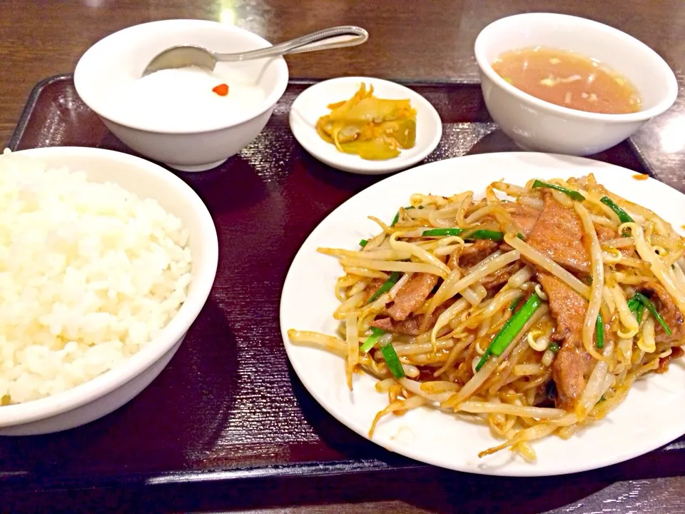 ニラレバ定食|こんどう かずゆきさん