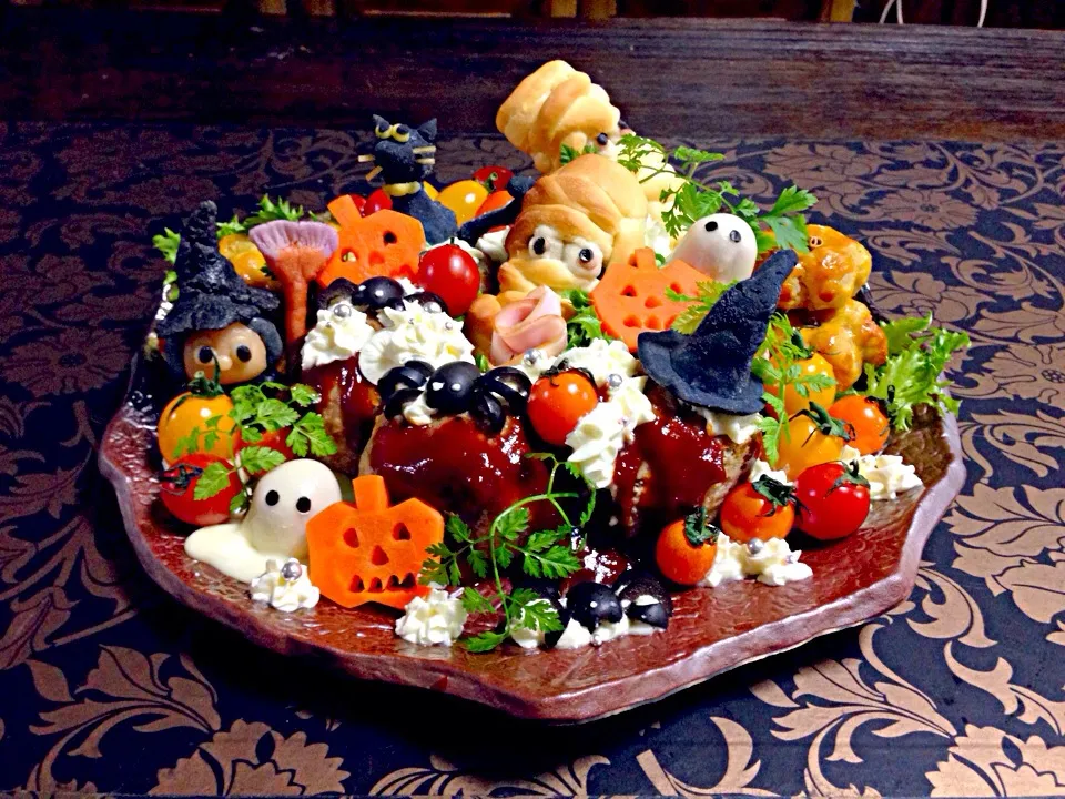 ハロウィン☆ハンバーグ|富士子🍒🐰🍓さん