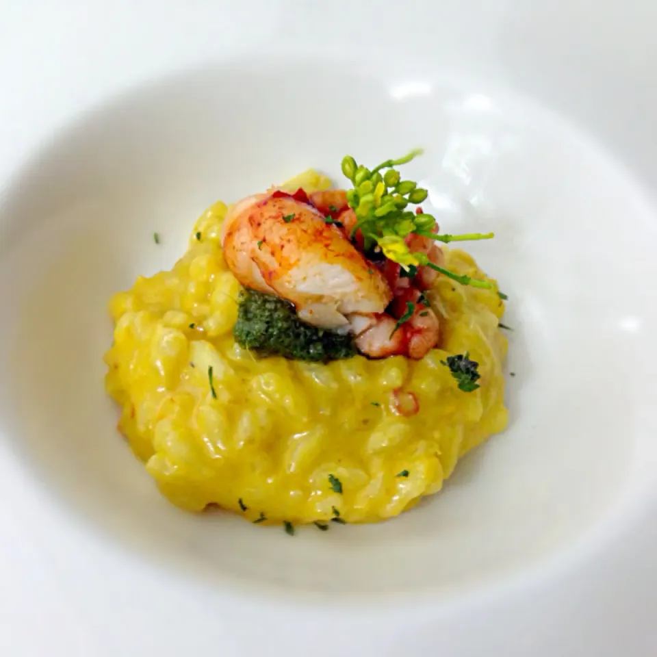 Laksa risotto with lobster|willzさん