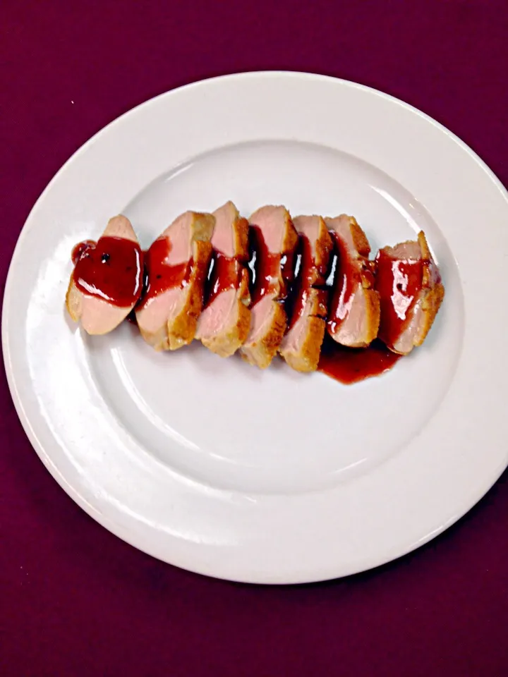 Smoked Duck Breast with Raspberry Reduction|Theran Conradさん