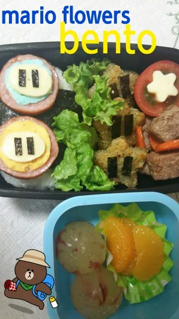 mario flower bento(*^▽^)/★*☆♪|tina iidaさん