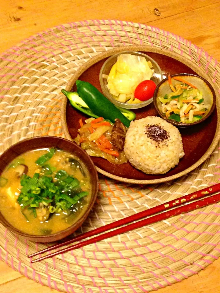 ベジプレートで晩ご飯|まっきーさん