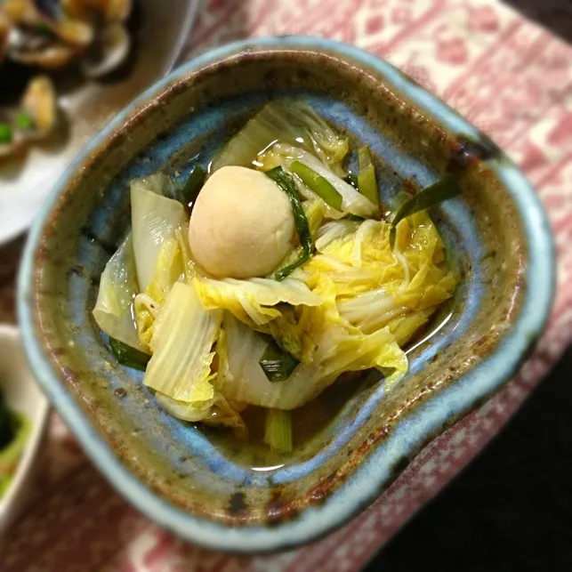 里芋とにらと白菜の煮物|2boy mamさん