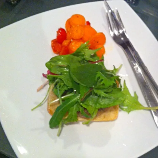 Snapdishの料理写真:Open-faced Lamb Sandwich with sautéed vegetable|@projecthoneypotさん