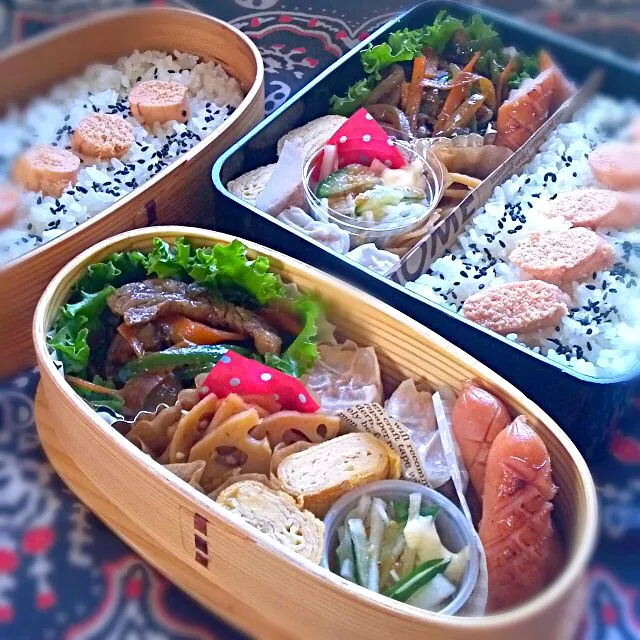 Snapdishの料理写真:＊パパと息子の野球弁当＊|nishi 12さん