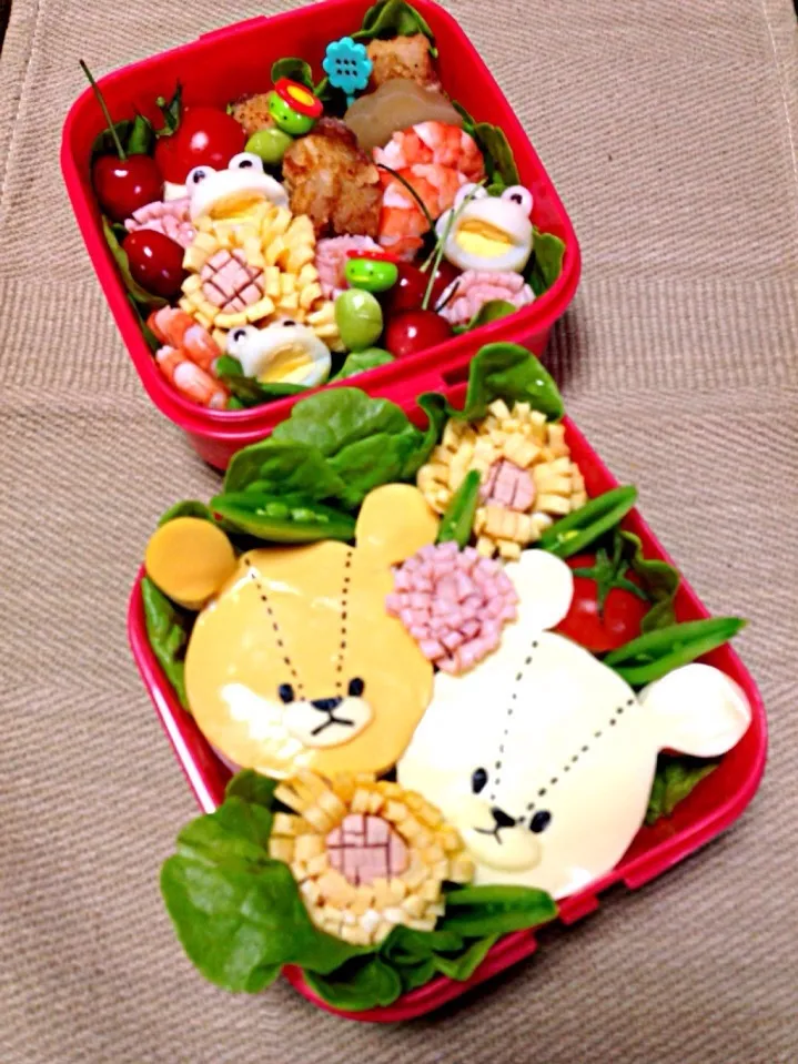 ルルロロサンドウィッチ弁当|富士子🍒🐰🍓さん