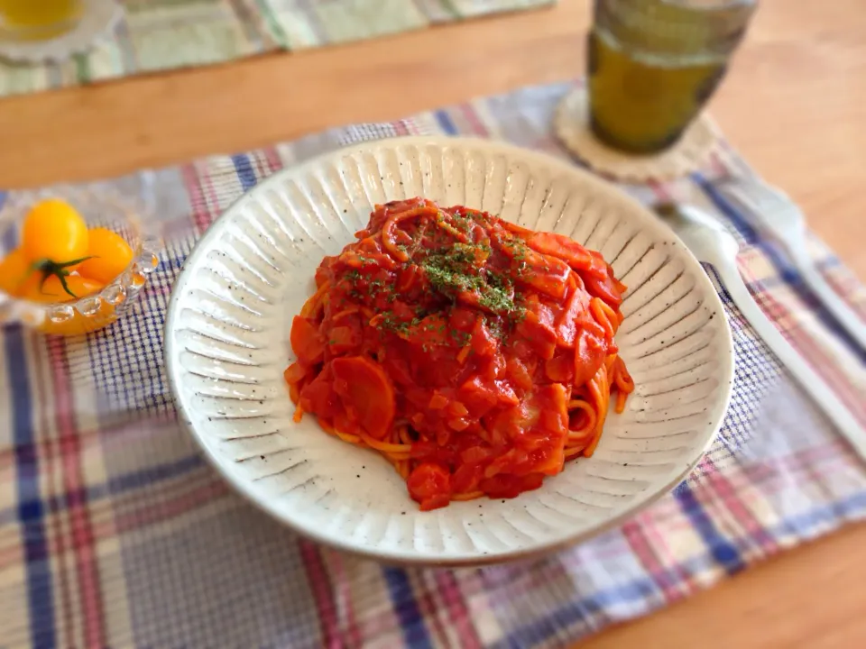 トマトソースパスタ|Nari mikamiさん